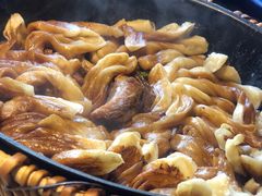 排骨豆角卷子-华盛园卷子王农家菜水库鱼