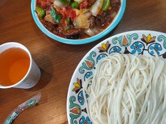 -歹歹的加个面过油肉拌面