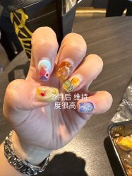 -复古绿·少女主题美甲美睫