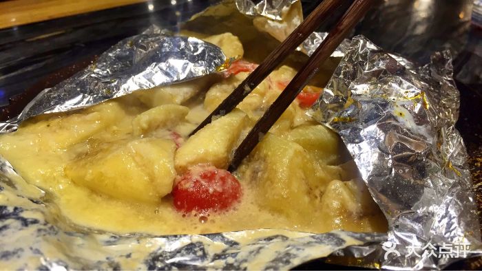 锡纸烤香蕉