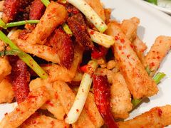 牛肉干炒藕条-云海肴·汽锅鸡·云南菜(天山百盛优客店)