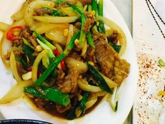葱炒羊肉-曾家小栈