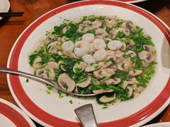 荠菜虾仁烩蘑菇-上海人家花樣年华(中山公园店)