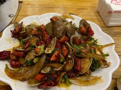 辣炒花蚬子-源味居手把签烧烤(长春一店)