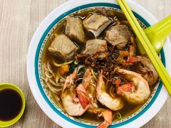 虾排骨面-白蘭閣街蝦麵