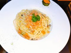 三文鱼蟹肉奶油意面-Lets burger非常汉堡·环球风味(蓝色港湾店)