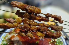 Handmade Iron Skewer Lamb Kebabs