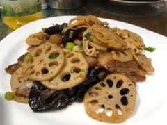 莲菜炒肉片-秦唐一号西安菜馆(钟楼店)
