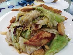 馕炒莲花白-撒拉花儿·新疆菜·清真(太阳宫店)