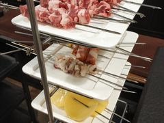 羊肉串-長壹旋转烤吧 农家鸡火锅
