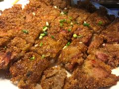 煎酸肉-漳河青花椒鱼头火锅
