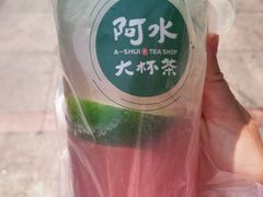 桃气泡泡-阿水大杯茶(山师水云间店)