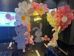 -11 Baby百日宴生日气球创意布置