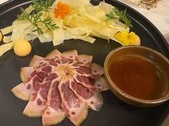 三年金钱火腿配大理手撕乳扇-泓0871臻选云南菜·味庄