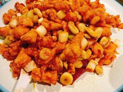 宫爆鸡丁-二姐家三个拿手菜·北塘海鲜·大馅锅贴王(北辰店)