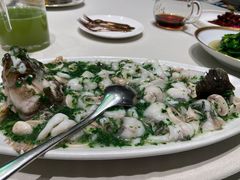 荠菜烩笋壳鱼-蝶园·装修中(BFC外滩金融中心店)