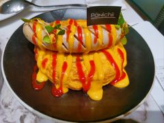煎蔬菜饼配德式香肠-沛家·西餐Brunch·直火料理