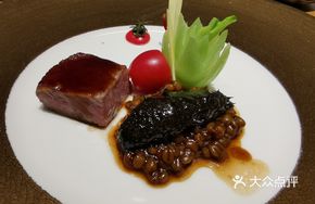Braised Wagyu with Fresh Abalone and Loquat Syrup