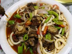 爆炒羊羔肉-清真·伊清阁餐厅