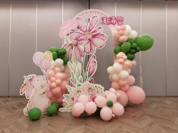 -小鲤鱼生日气球派对会场策划布置