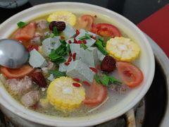 山药排骨牛肉养生汤-花水湾红太阳牛肉汤锅