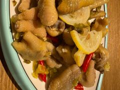 民窑泡椒鸡爪-民窑私烤土窑坑烤大公鸡