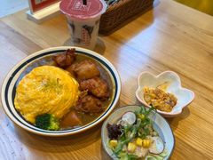 盐酥鸡咖喱蛋包饭-暖食光·台式家庭餐厅·生日主题店(万达店)