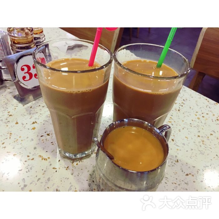 香港仔茶餐厅招牌奶茶图片 - 第1张