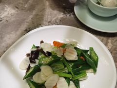 鸡枞菌淮山炒秋葵-四道菜·福建菜馆(新街口金鹰店)