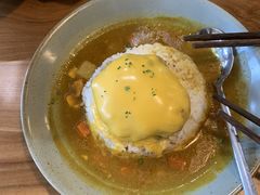 芝士牛肉汉堡咖喱饭-红小满休闲餐厅(十全街店)