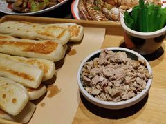 虾酱卷子-渔民船说·北塘海鲜·天津菜·海肠捞饭(北塘古镇店)