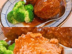 红烧咸蛋黄狮子头-257私房菜