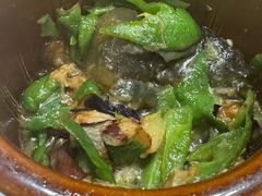 烧椒皮蛋捣茄子-秦䩊会·陕西biangbiang面(畹町路店)