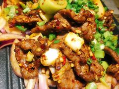 葱椒爆牛肉-绿茶餐厅(华联万柳店)