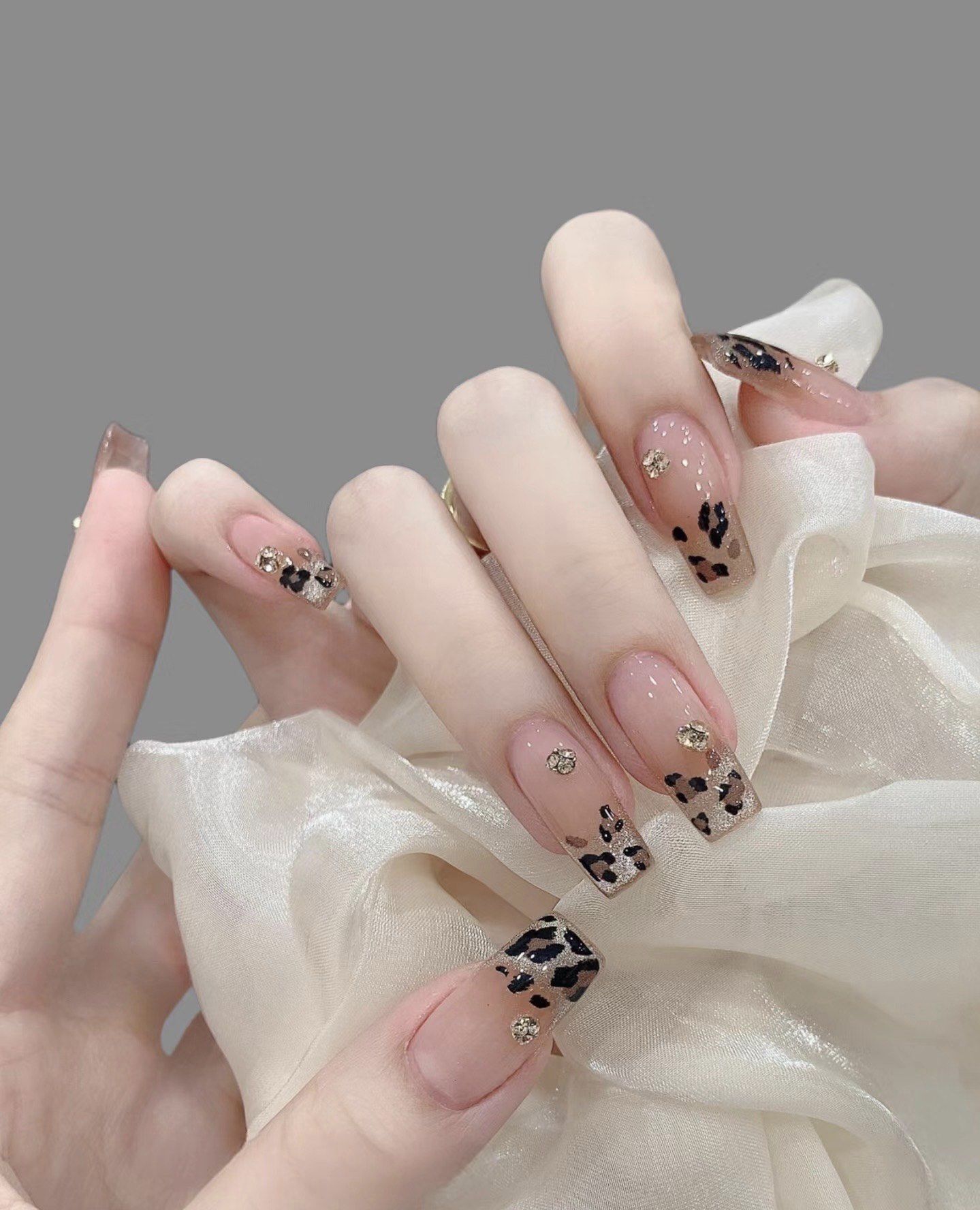 🍂秋冬新款猫眼豹纹美甲