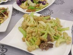三天前的烧鹅汁炒台山菜花，胡乱炒杂菜-岭南海晏楼(东晓南店)