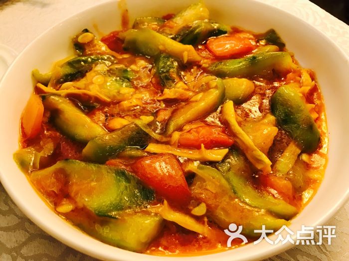 番茄茄子炒丝瓜