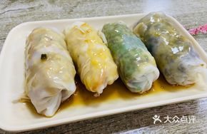 Potato Shreds with Minced Pork Wrapped in Rice Noodles