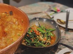 酸笋炒空心菜-浩海火燒雲傣家菜(静安芮欧店)