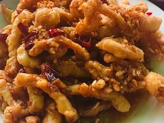 炸鱿鱼条-天伦海鲜·老味道·青岛菜(栈桥天主教堂店)