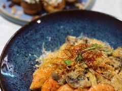 芝士蘑菇鲜虾意大利面-BE BRIGHT KITCHEN(正佳广场店)