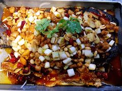 宫保鸡丁烤鱼（清江鱼/斤）-锦尚阁烤鱼•天津菜(宣武门胡同店)