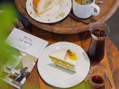 芒果无花果斑斓蛋糕-竹子咖啡bamboo coffee