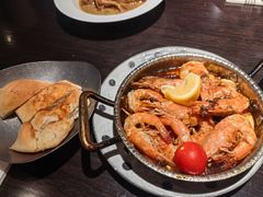 橄榄油蒜香煎虾-庐灶江南·江南菜·四合院Bistro(东直门雍和宫·原华侨宾馆店)