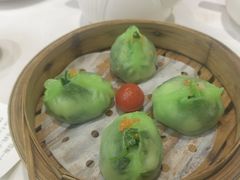 鲜虾碧绿菠菜饺-名盈轩酒家·手工茶点·16年经典粤菜(新一城店)