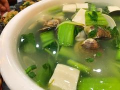车螺芥菜汤-覃记海鲜美食餐厅