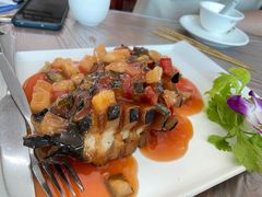 酸甜桂花鱼-莲华素食府