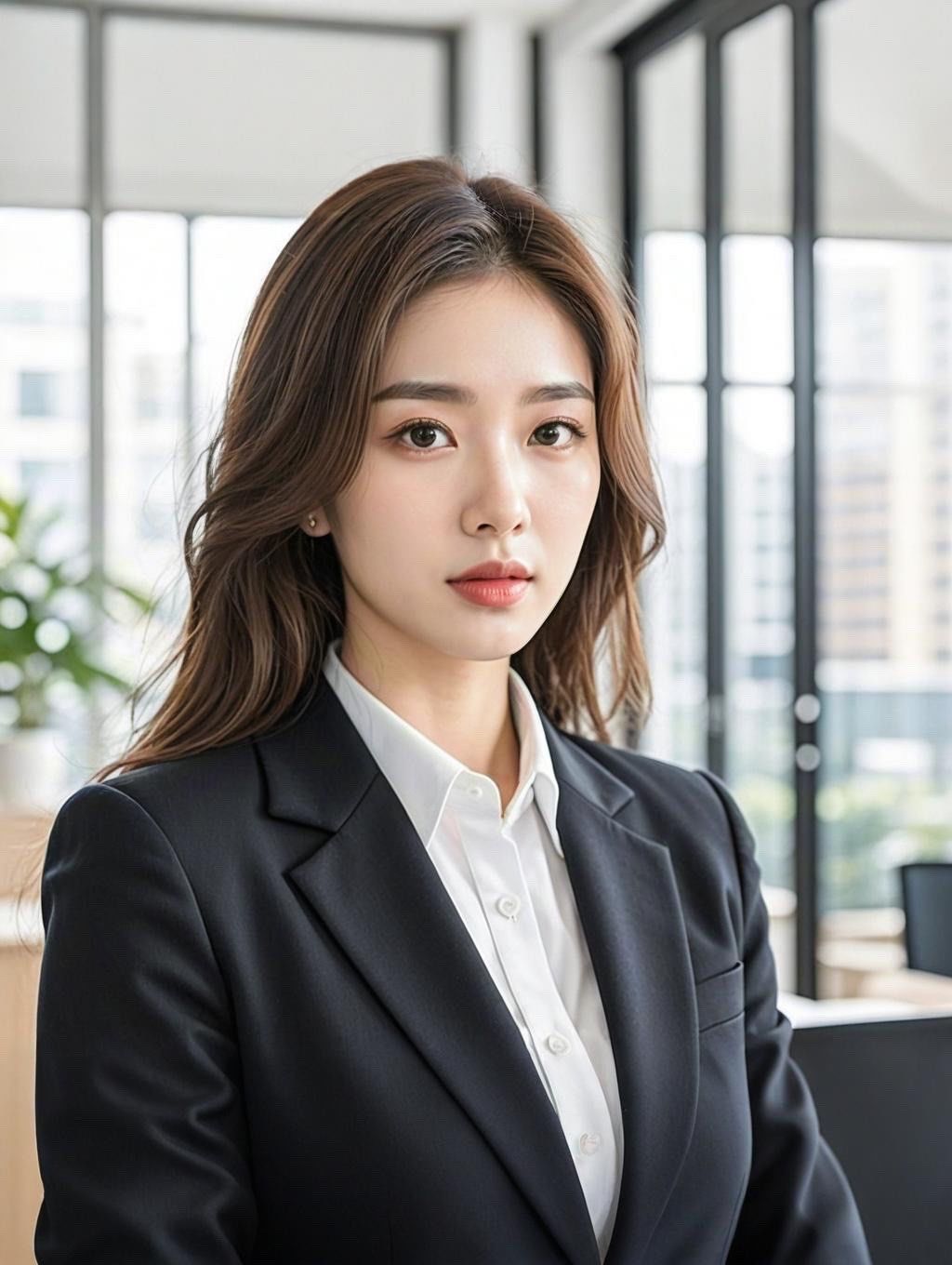 女生穿西装真的飒