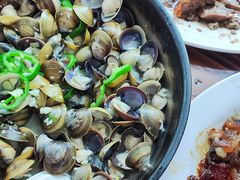 蒸沙蚬-大赤坎肥仔强烧味海鲜餐厅(大赤坎店)
