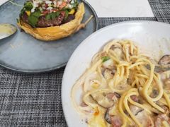 奶油汁培根溏心蛋意面-Future&Kitchen